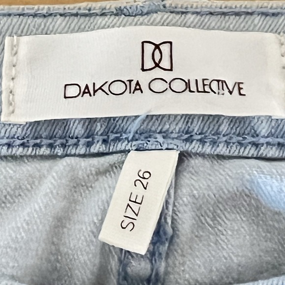 DAKOTA Collective Womens Khloe Blue Skinny Jeans Size 26 Distressed Low Rise NWD - Picture 5 of 14